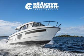 Finnmaster Pilot 8 DEMO + Yamaha F200 XCA2 valkoinen