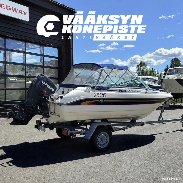 Bella 512 Excel + Evinrude 90