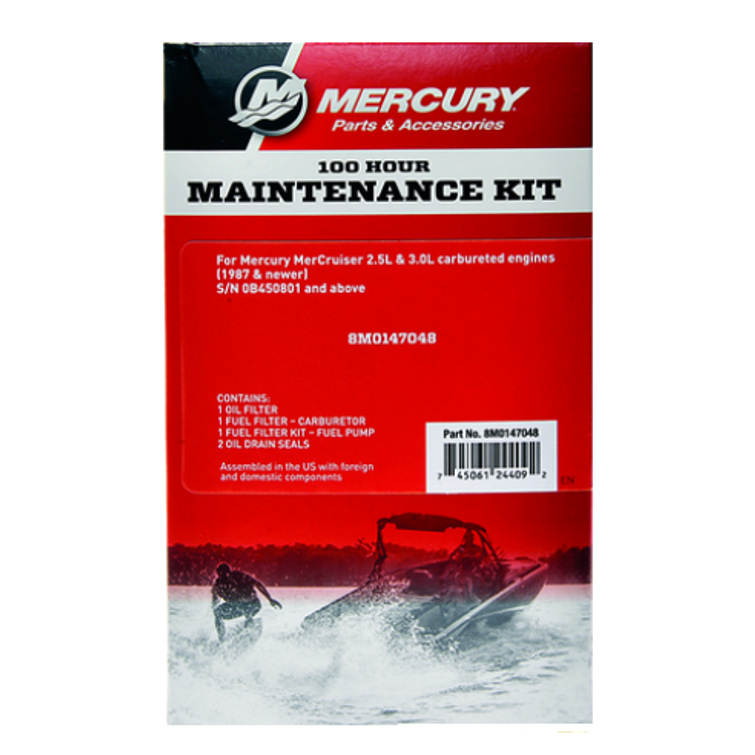 MERCURY HUOLTOSARJA 100H, MERCRUISER 2.5/3.0L