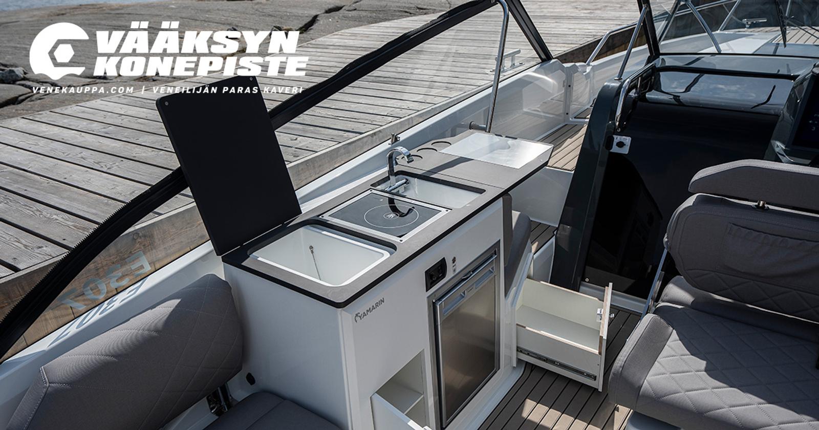 Yamarin 80 DC kulku keulaan ja keitti&ouml;