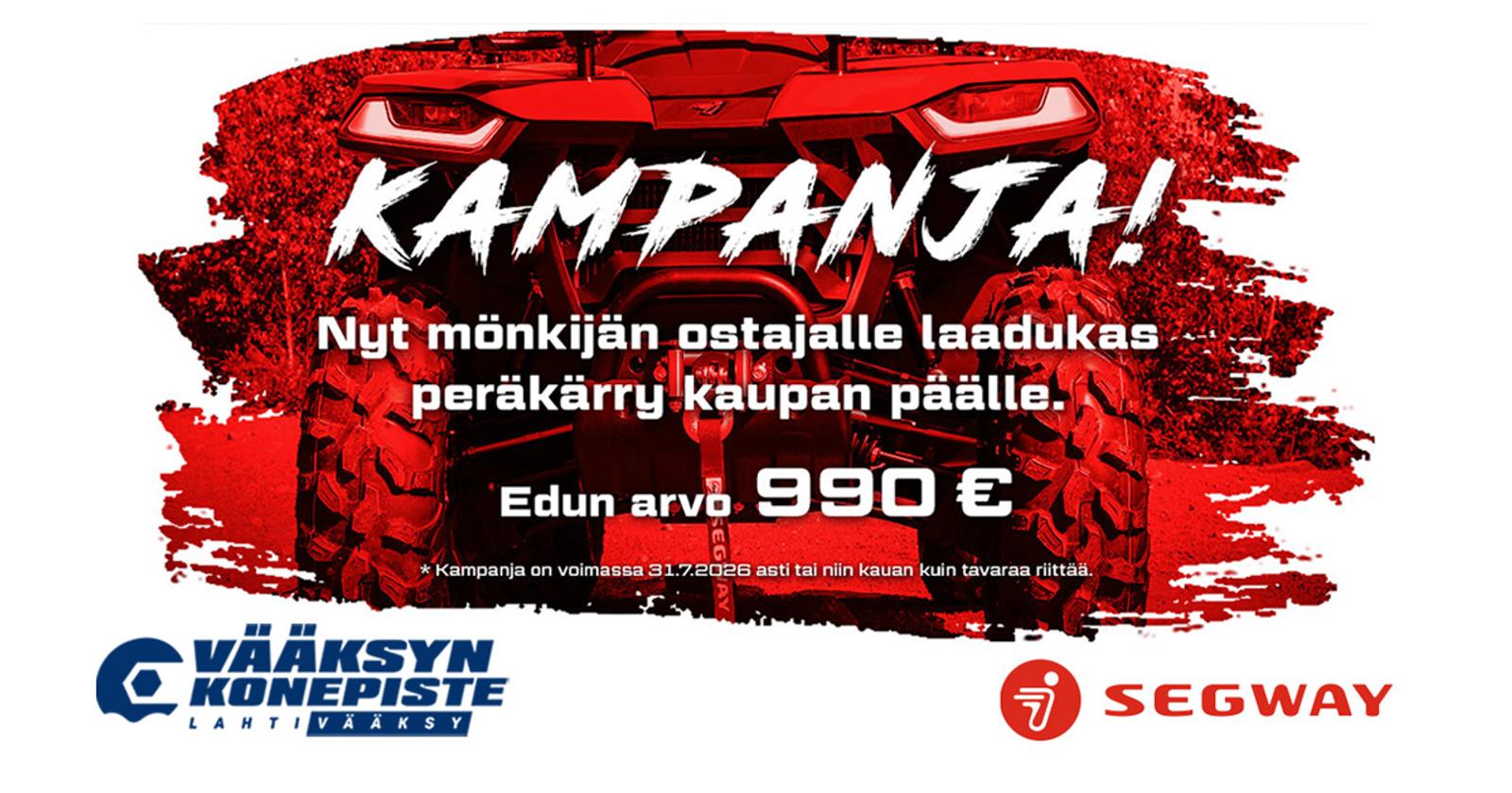 Segwaykampanja: peräkärry kaupan päälle