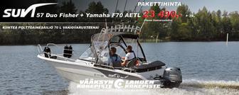 Suvi 57 Duo Fisher+Yamaha F70 AETL + Yamaha F70 AETL