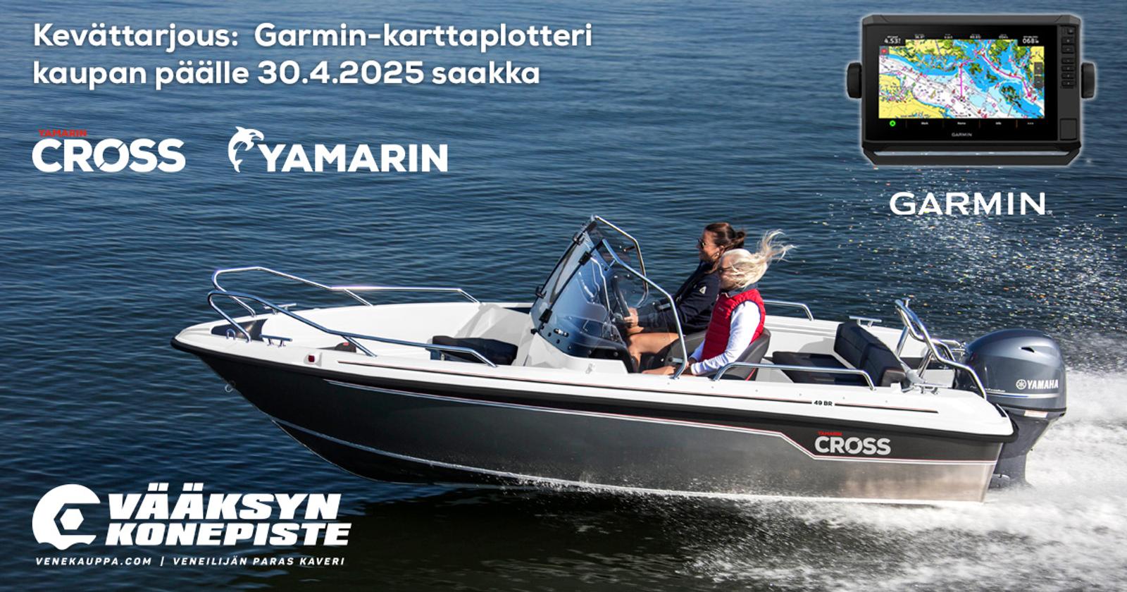 Yamarin Cross mökkivene alumiinirungolla