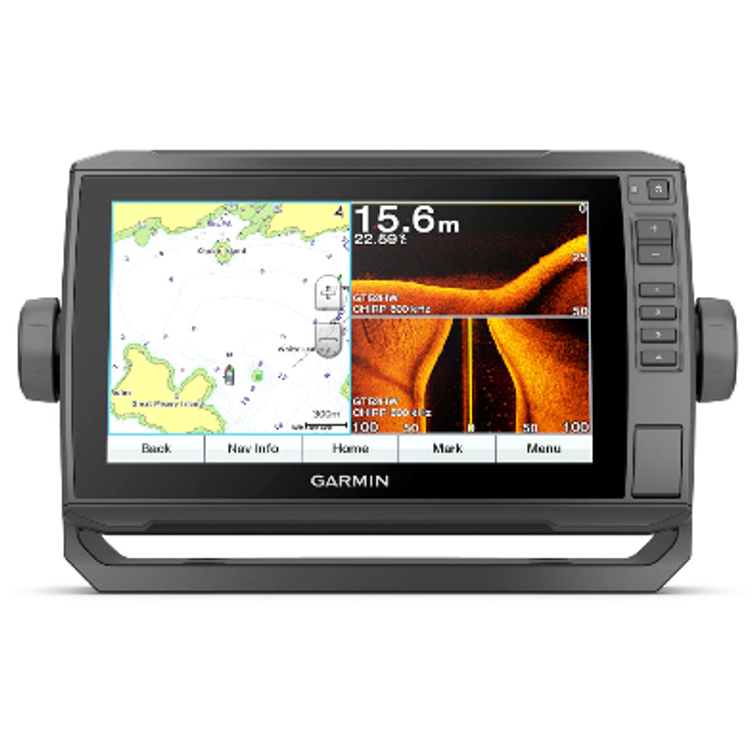 GARMIN ECHOMAP PLUS 92sv, 9" kosketusn&auml;ytt&ouml; GT52HW per&auml;peilianturilla