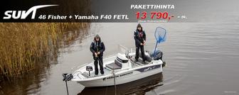 Suvi 46 Fisher + Yamaha F40 FETL