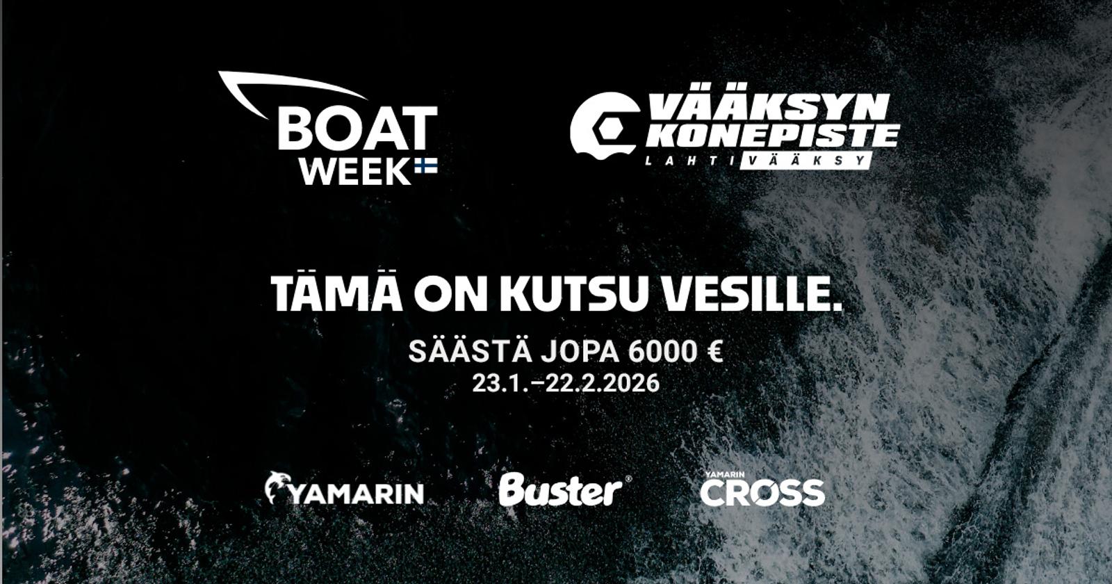 mainos venemessutarjoukset 2026 buster yamarin