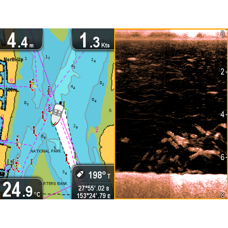 RAYMARINE DRAGONFLY 4 PRO DOWNVISION CHIRP KAIKULUOTAIN/KARTTAPLOTTERI