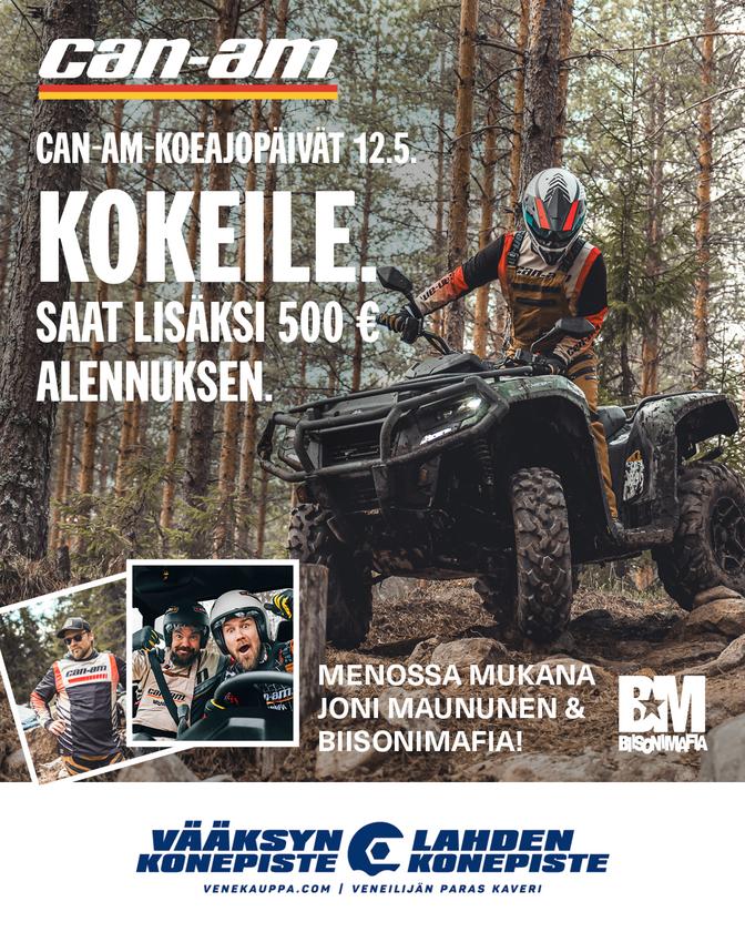 Can-Am Outlander 12.5. Vesivehmaa