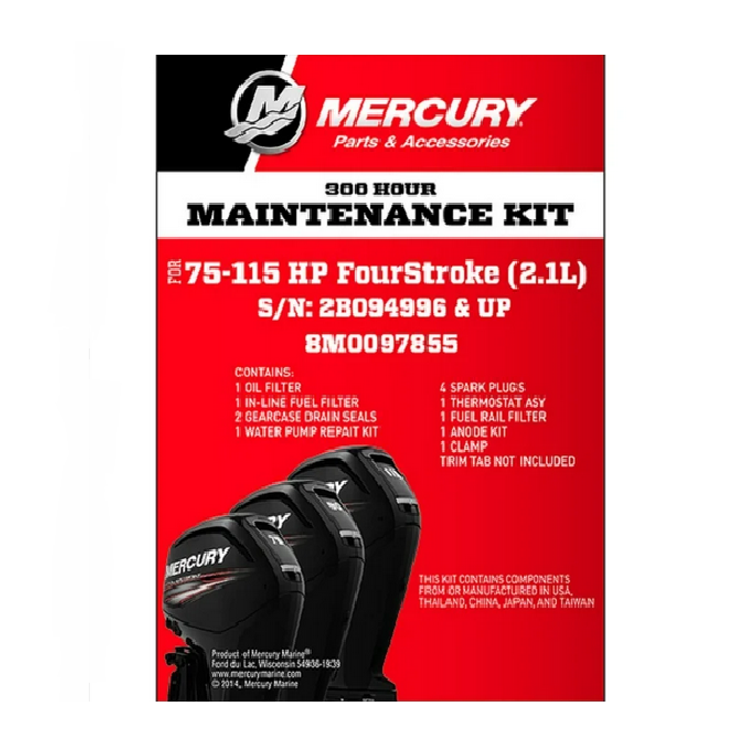 MERCURY HUOLTOSARJA 300H, 75-115HP 2.1L