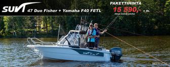Suvi 47 Duo Fisher + Yamaha F40 FETL