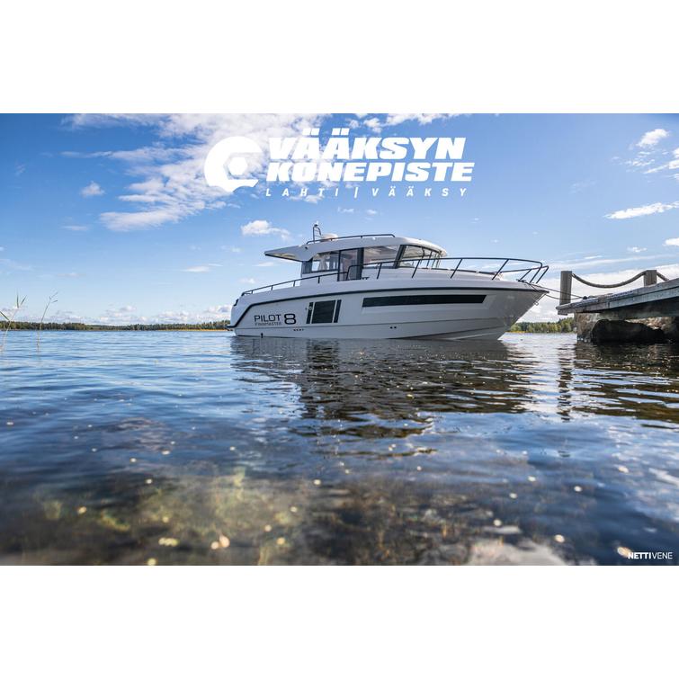 Finnmaster Pilot 8 DEMO + Yamaha F200 XSB2 valkoinen