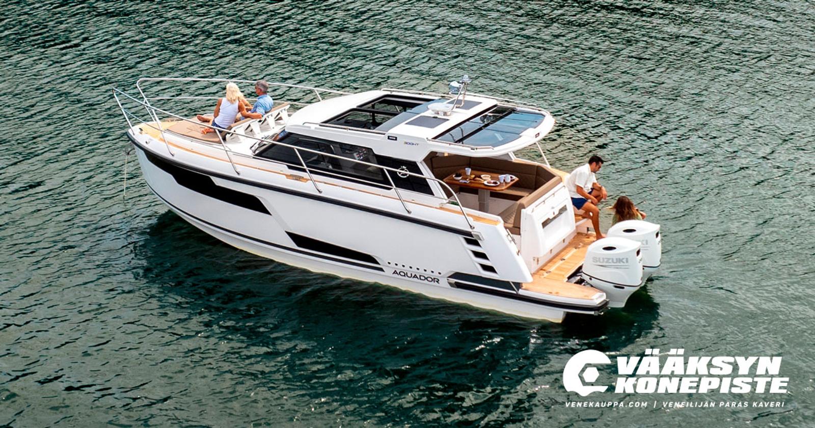 Aquador 300 HT matkavene tuplaper&auml;moottoreilla