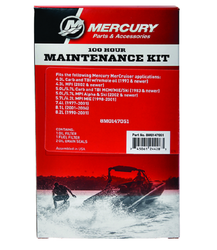 MERCURY HUOLTOSARJA 100H, MERCRUISER V6 & V8