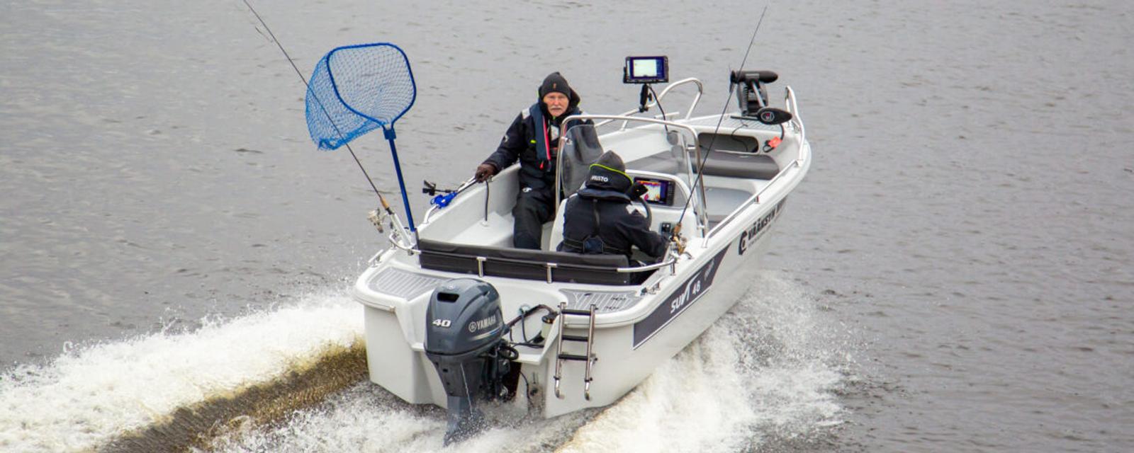 Heittokalastukseen ja jigaamiseen varusteltu Suvi 46 Fisher